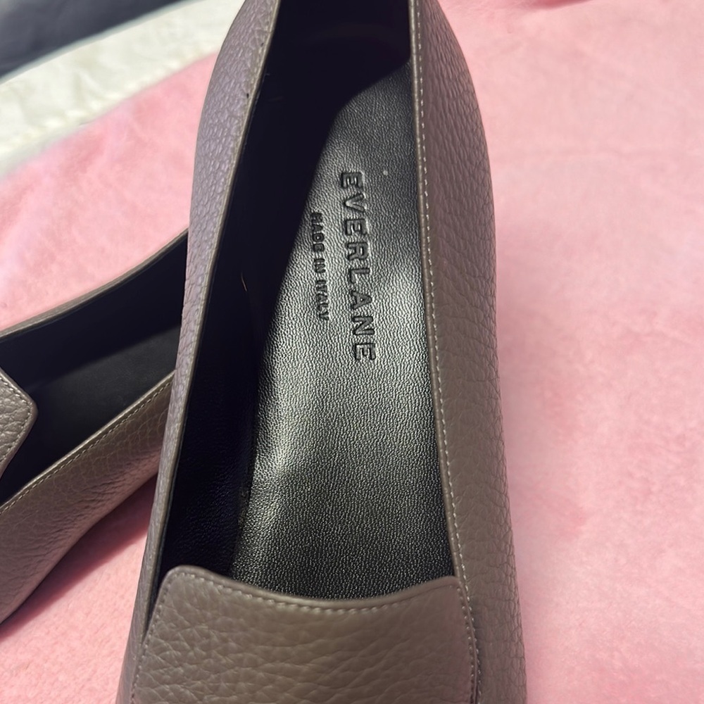 Everlane Brown Textured Leather Flats - Picture 3 of 7